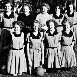 Ngakawau Basketball Team.Late 1940s to early 1950s.