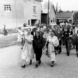 Parade Runanga, Rose McTaggart front left.