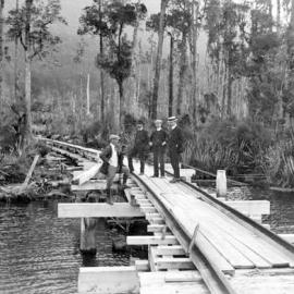 Rail bridge near Mitchells, Lake Brunner