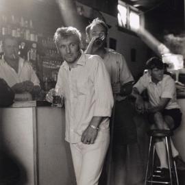 Gordon Weaver and publican Kelvin Keats. 1970s