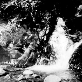Jack Gilroy on the way down from the pass to Maruia River, Jan 1936.