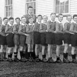 Rugby Team,Runanga School.