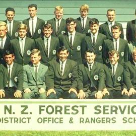  NZ Forest Service Ranger Trainee group at Reefton.1964.
