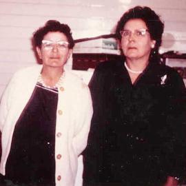 Alice Dorothy Johnson and Rita Jane Nelson at Camerons, West Coast .