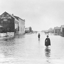 Leonard Street Flood ,Greymouth.1908.