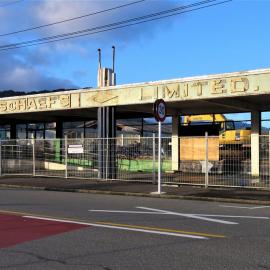 General Motors dealership - sign - demolition August 2019
