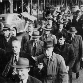 Wharfies Strike, Greymouth.1951.