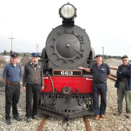 ALBUM - Locomotive engine men of the Elmer Lane depot, Greymouth.