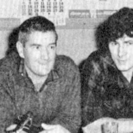  Ken Manning, Derek Arnesen, Russell Haines and Barman Jack Lee - Reefton Workingmen's Club, 1965.