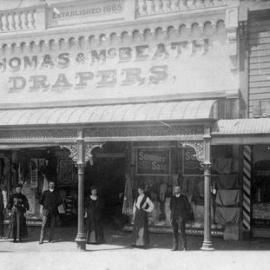 Thomas and Mc Beath, Drapers, Mawhera Quay, Greymouth, pre 1911. 