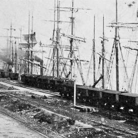 Early coal exports Greymouth.late 1800`s.