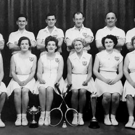 St Columba Badminton A Team. ca.1956.