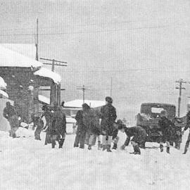 Snow stops work at Denniston.    August,1939.