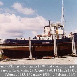 James O'Brien first visit for Slipping and Survey, 3 Sept 1978.