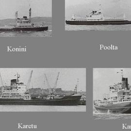Ships that serviced Greymouth in the earlier years.