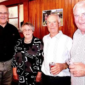 Old school friends in the Ahaura Memorial Hall.2013.