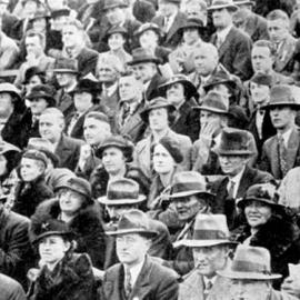 Spectators at the Springboks vs West Coast Rugby match,Greymouth.1937.