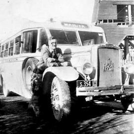 NZR Leyland - with  driver Lionel Page .ca.1951.