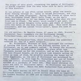 Origin of the name Stillwater