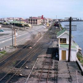 Mawhera Quay and train station from Cobden bridge