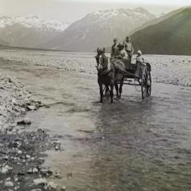 Waimak River crossing Arthurs Pass Road.