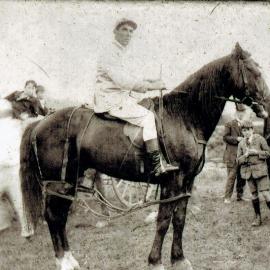  Arthur [Art ] Mumford and his horse winner of the telegraph handicap at Omoto