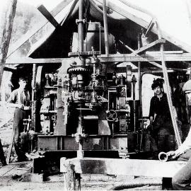 Very old drilling rig.