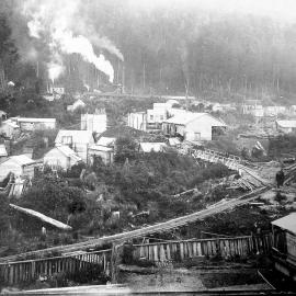 Point Elizabeth No.1 Mine settlement at  Dunollie. ca.1910.