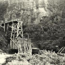 Coal bins at the Ten Mile, Coast Road.