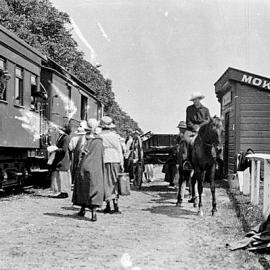 Railway station at Mokihinui,Buller. ca.1920`s.