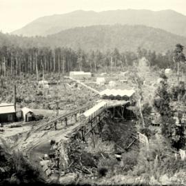 Mokihinui Gorge. Seddonville . No. 1, from above state mine. 1903.