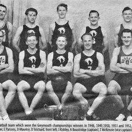 Greymouth Bobcats Basketball Team, Championship Winners 1948-1952