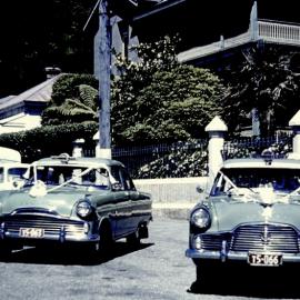 Ron Hay and Bob Turnbull wedding cars.