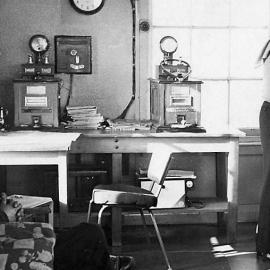 Inside Greymouth Signal Station.1960`s.