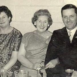 Railway Social -  Jean Coates, Hannah Price and Ian Coates, Greymouth.1969.