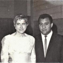 Joyce and Roy Hiha  at Railway Social, Greymouth 1969.