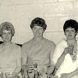  Carl Voigt  and his wife Marie,with Elaine Hope  - Railway Social, Greymouth.1960`s.