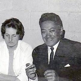 Glennis and Tom Tieka at Railway Social, Greymouth.