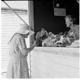 Hokitika Street stall 1971.