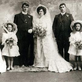 Wedding of  Annie McGuire and James Beban, Greymouth, 1910.