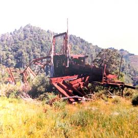 Remains of Slab Hut Dredge, Mai Mai, 1978.