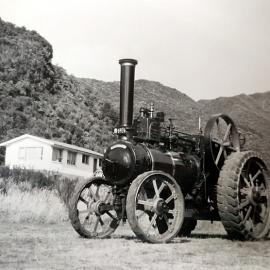 Traction Engine, "Matilda" restored and on show in The Strand Domain, Reefton, 1980.