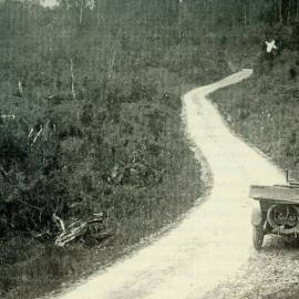 The hut where Eggers lived while waiting to commit his ambush of the pay car.1917.  -2 PHOTOS-