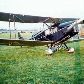 Fox Moth at "Wings and Wheels" air show at Wigram.1995.