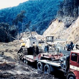 MOW loading D8 at Breccia Creek 1965.
