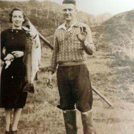 Joan and Eric Black, somewhere in either Reefton or Blacks Point.