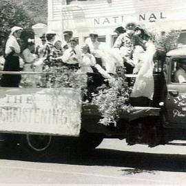 Reefton Centennial, 1960. The Bush Christening float.