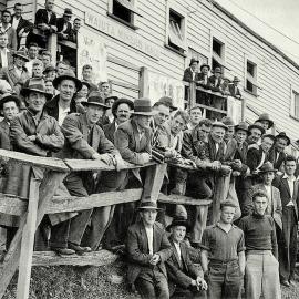 Striking Miners,Blackwater Mine, Waiuta. ca. April 1934.