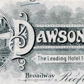 Dawsons Hotel, Reefton, letterhead, ca 1920's.