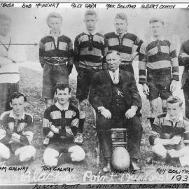 Black`s point Junior Rugby Team.1932.
